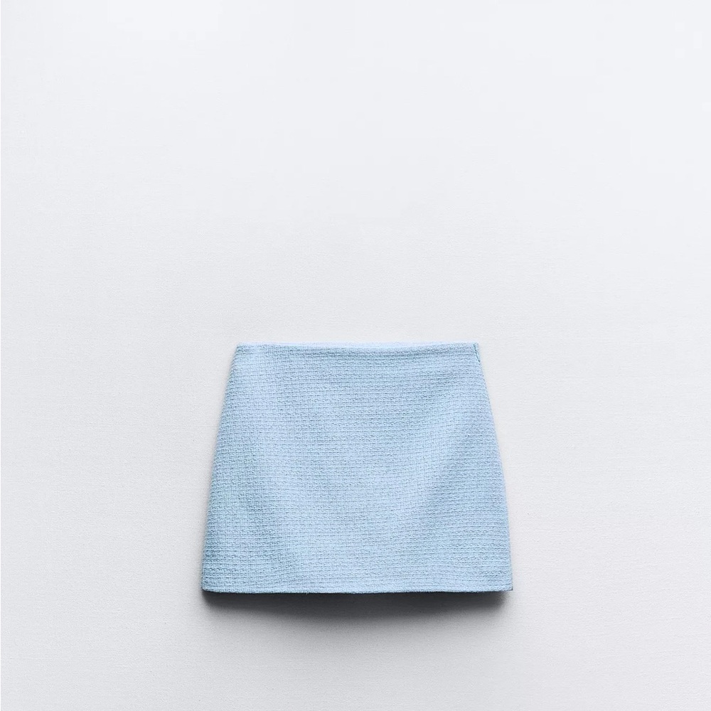 Zara METALLIC THREAD TEXTURED SKORT